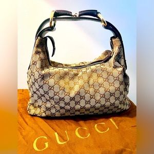 100% Authentic Gucci Horsebit Hobo Shoulder Bag